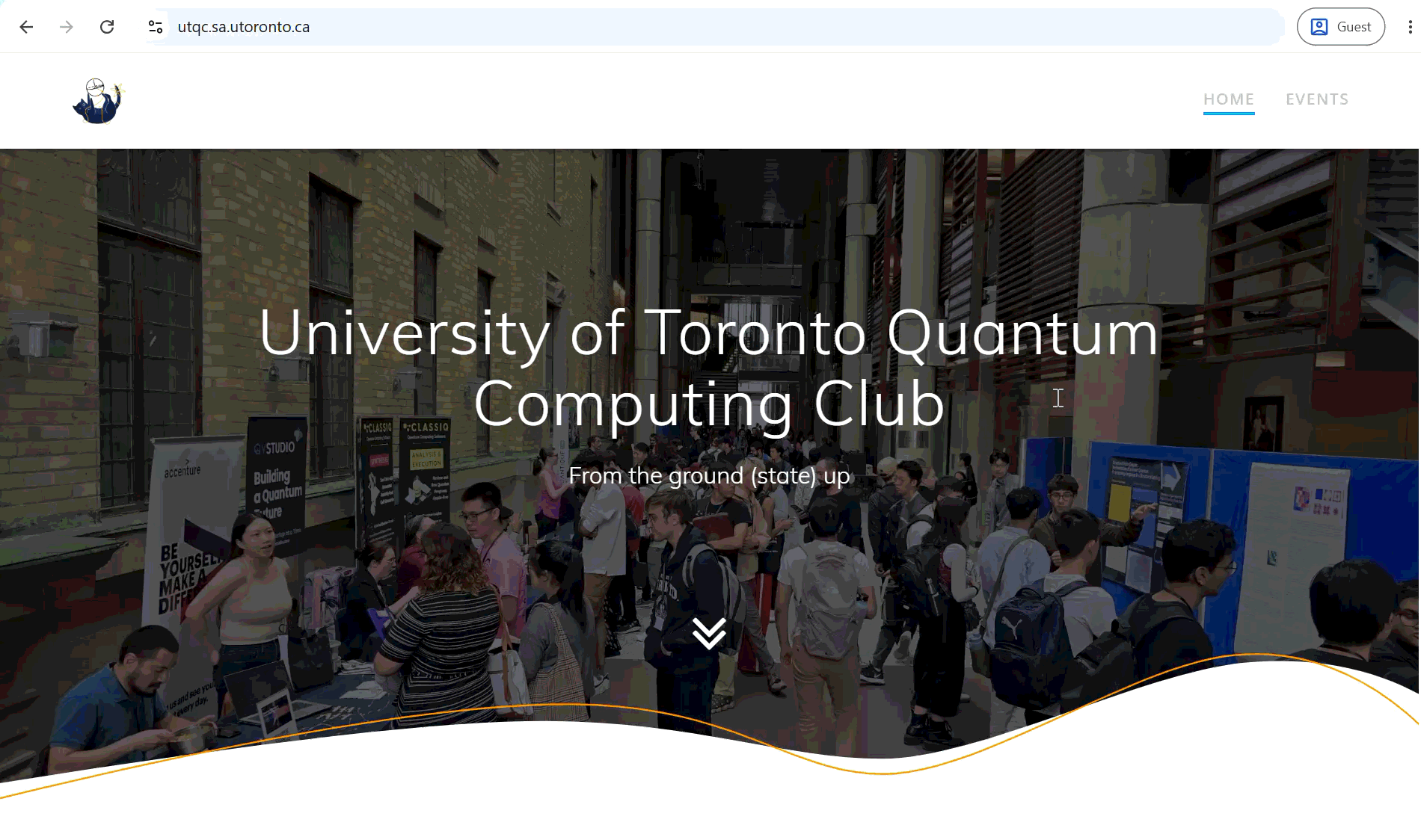 GIF, UTQC new website hompage scroll down